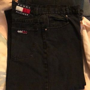 Tommy Hilfiger mens black jeans 34 x 30